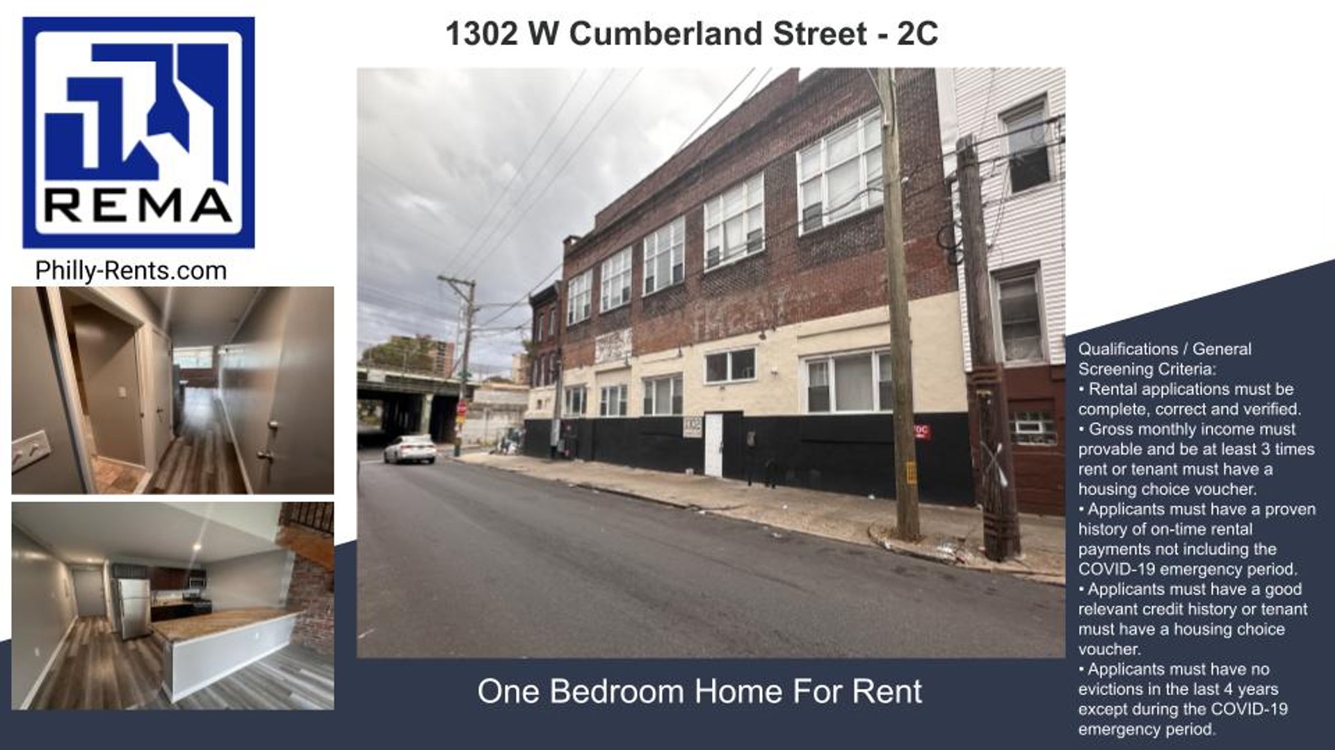 Philadelphia Apartment: 1302 W Cumberland Street