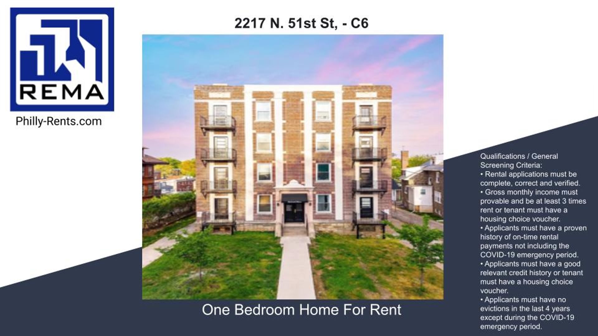 Philadelphia Apartment: 2217 N. 51st St,