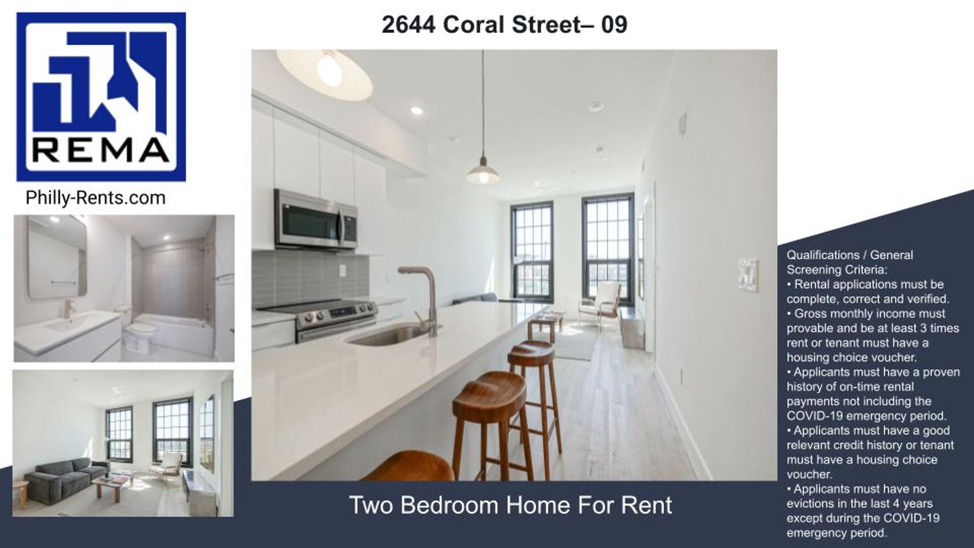 Philadelphia Apartment: 2644 Coral Street