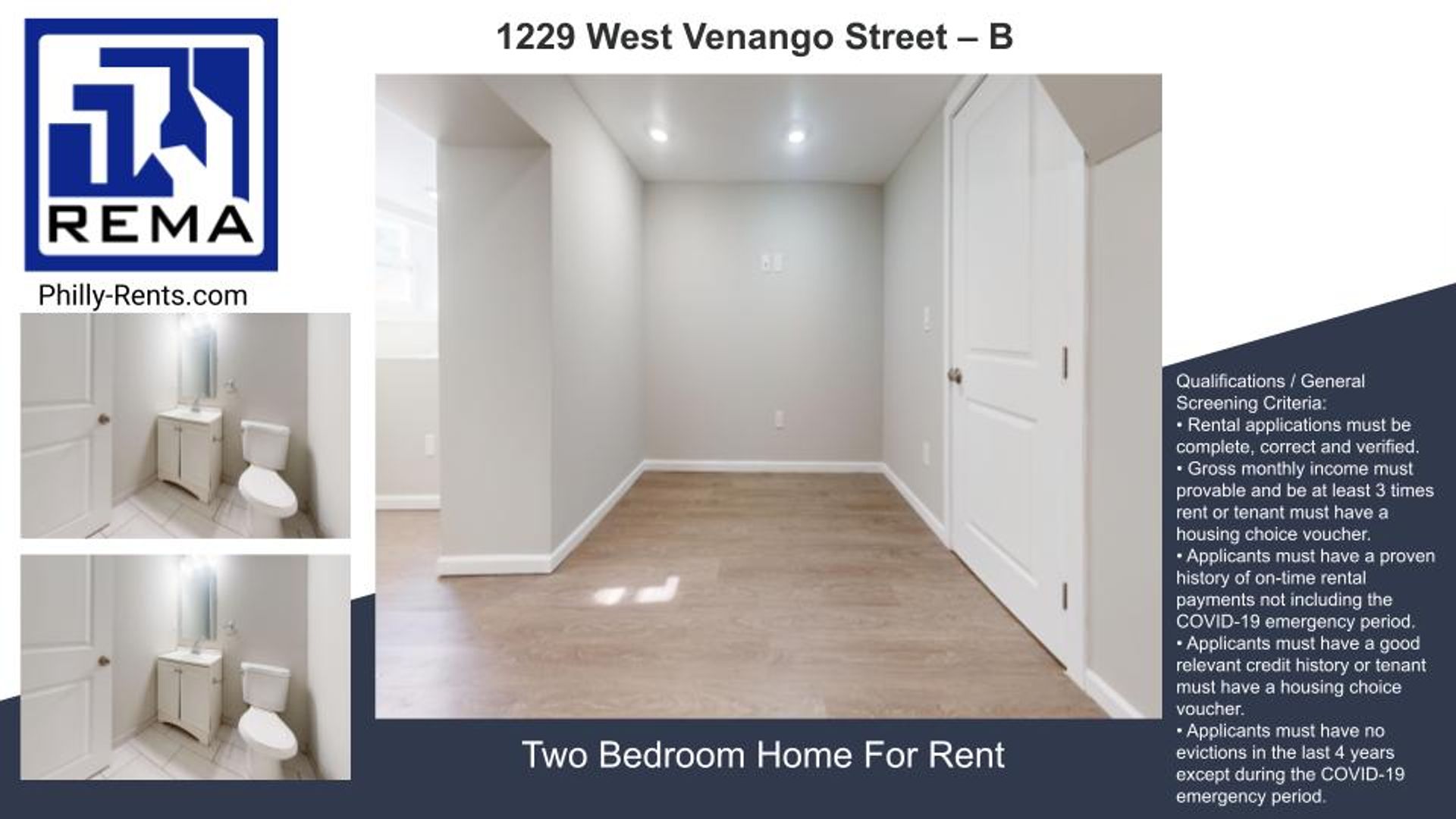 Philadelphia Apartment: 1229 West Venango Street