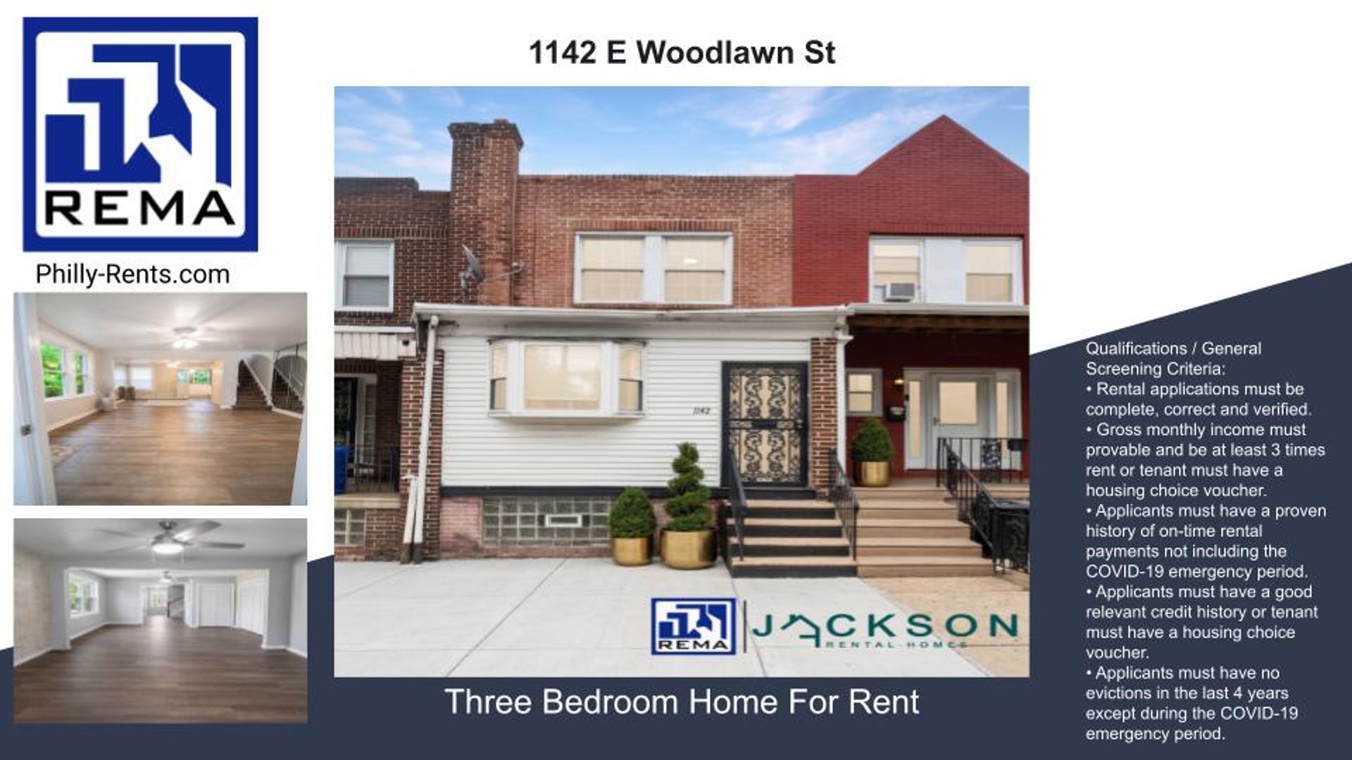 Philadelphia House: 1142 E Woodlawn St,