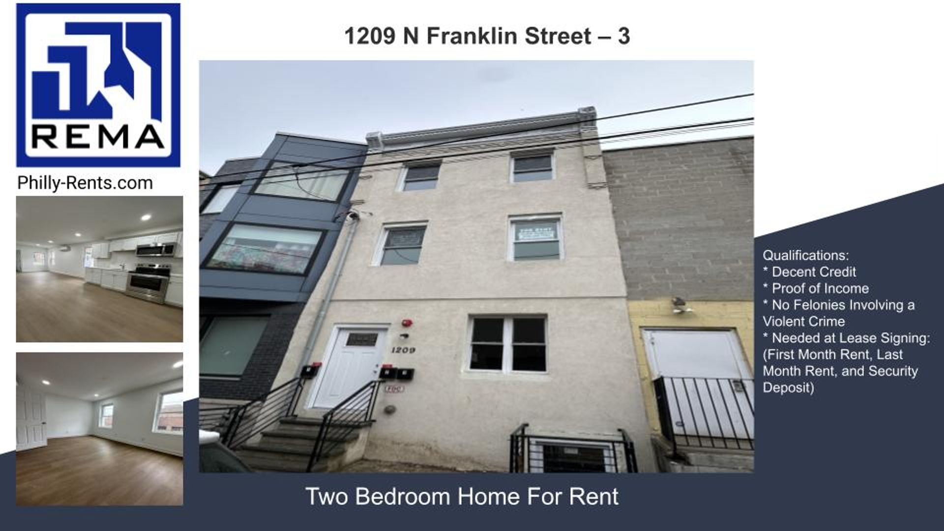 Philadelphia Apartment: 1209 North Franklin Street