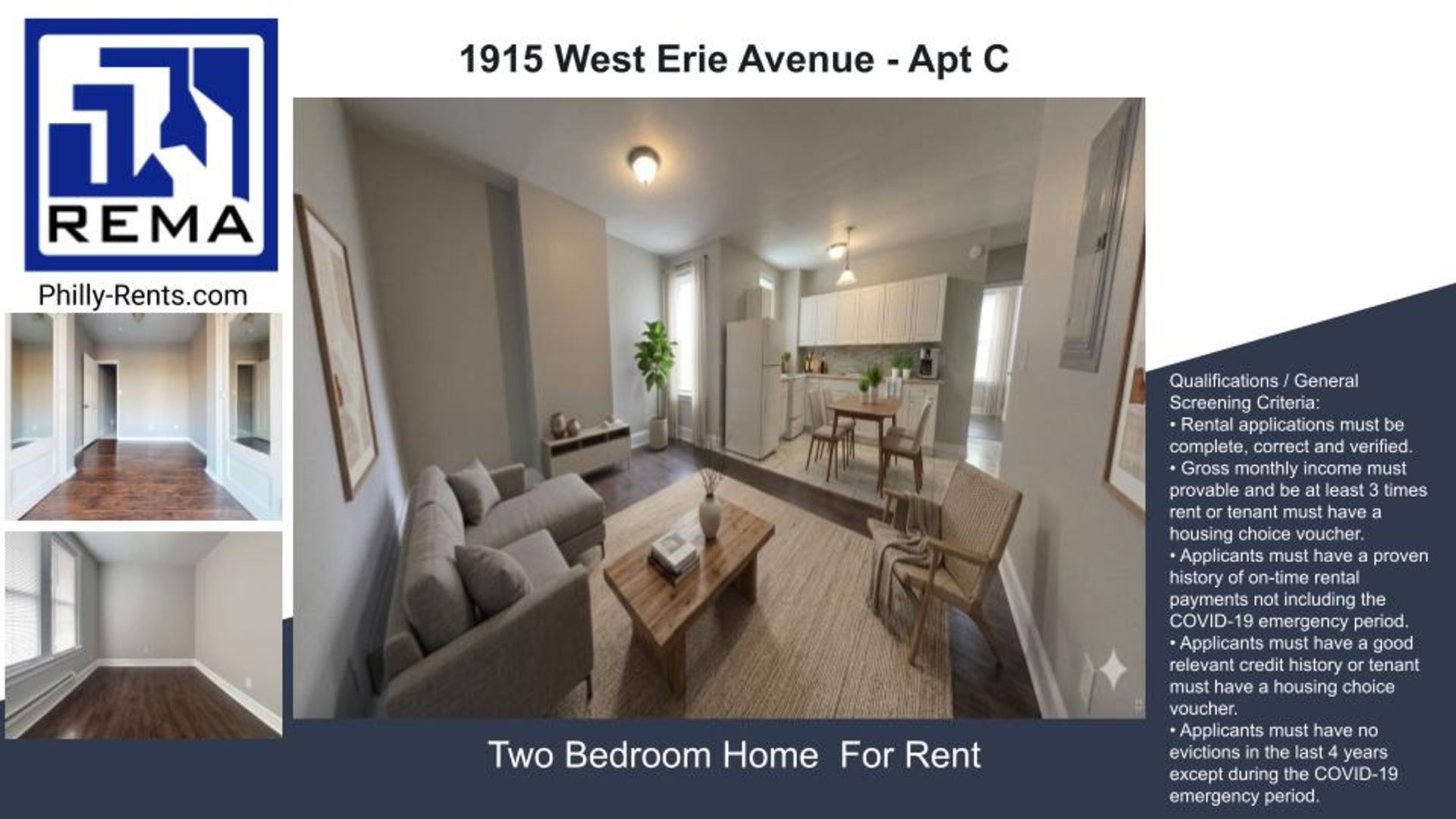 Philadelphia Apartment: 1915 West Erie Avenue