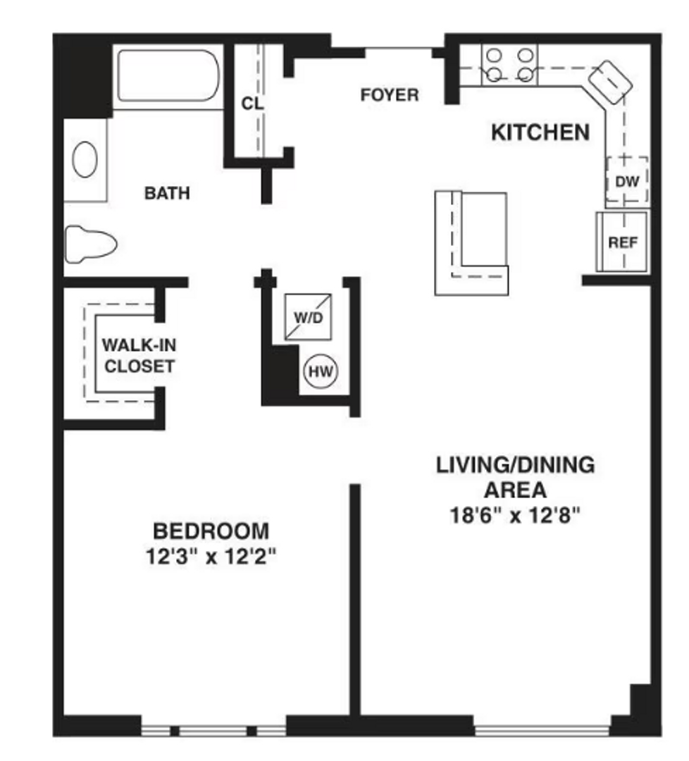 West New York Apartment: 55 Riverwalk Place