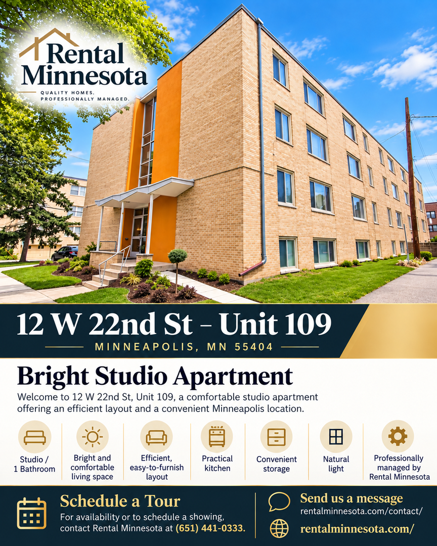 Minneapolis Apartment: 12 W 22nd St