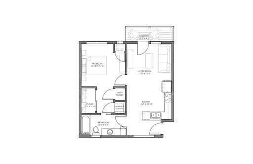 COMING SOON! New Build 1 Bedroom - Private River View Balcony – photo 1