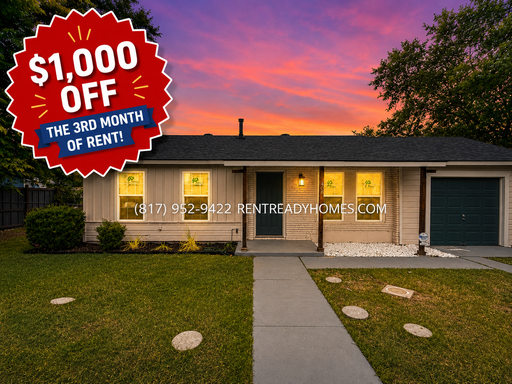 408 Lanola Ct - Pet Friendly 3 Bedroom Rental Home in Fort Worth, TX with Stainless Steel Appliances and Vinyl Flooring – photo 1