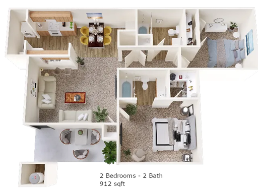 Welcome to Edmond at Twenty500, where luxury meets convenience. Our stunning 2-bedroom apartments offer the perfect blend of modern design and comfortable living. – photo 1