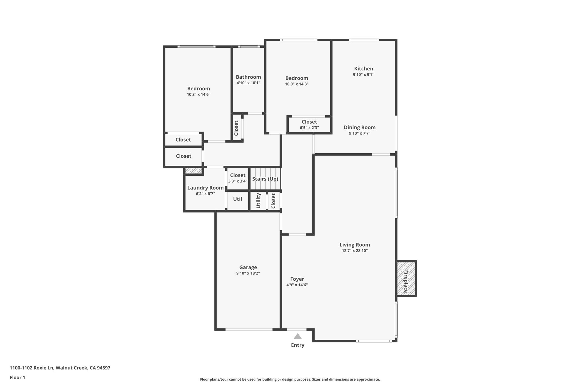 Walnut Creek Apartment: 1100, 1102 Roxie Lane