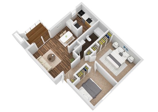 2 Bedroom 1 Bathroom - Titanium – photo 1