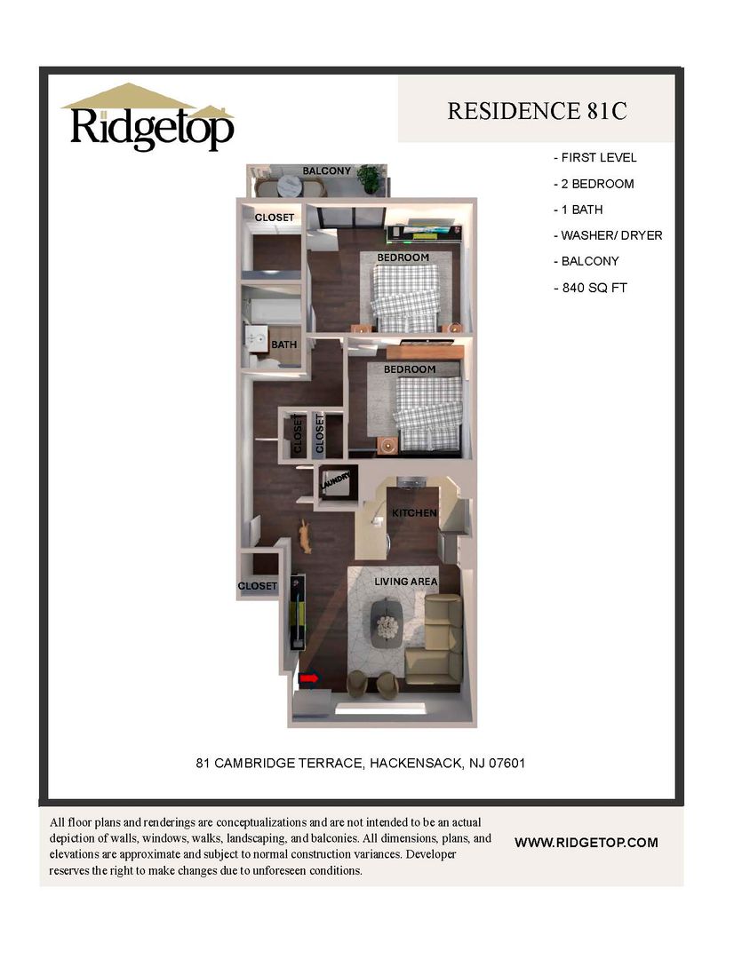 Hackensack Apartment: 29 - 81 Cambridge Terrace