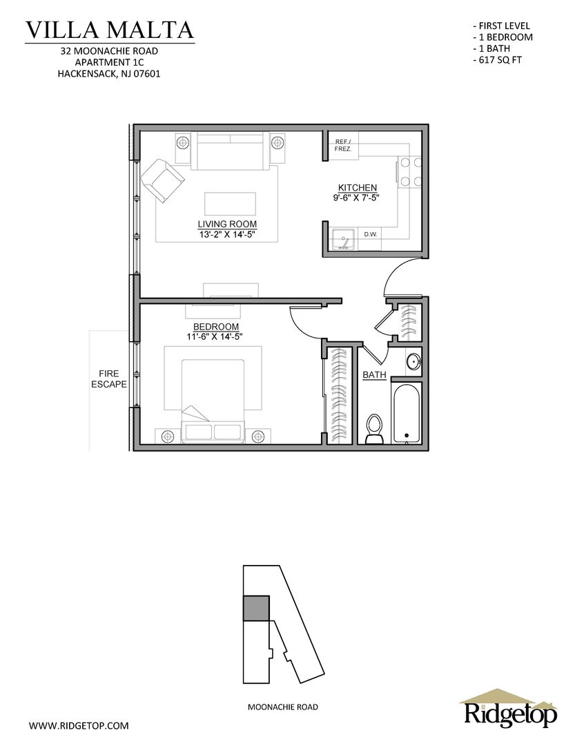 Hackensack Apartment: 30-34 Moonachie Rd