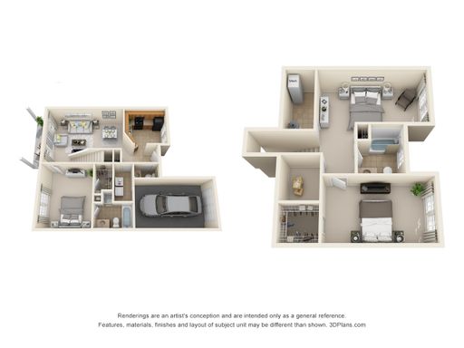 2 Bedrooms 2.5 Baths with Den Townhome – photo 1
