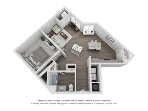 1 Bedroom 1 Bath 874 – photo 1