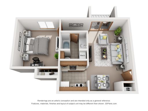 1 Bedroom 1 Bath 545 – photo 1