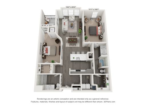 2 Bedroom 2 Bath 1293 – photo 1