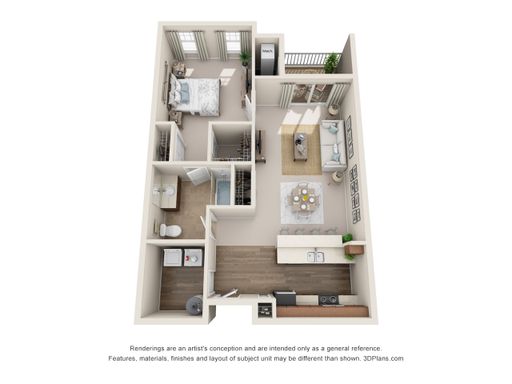 1 Bedroom 1 Bath 898 – photo 1