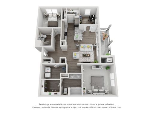2 Bedroom 2 Bath 1337 – photo 1