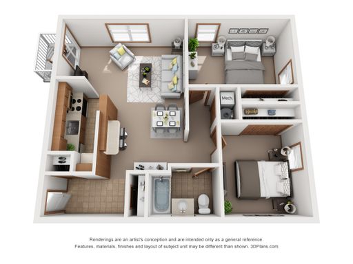 2 Bedroom 1 Bath 853 – photo 1