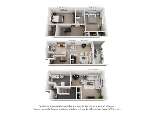 2 Bedroom 1.5 Bath Townhome w/ Finished Basement Essex - 1300 – photo 1