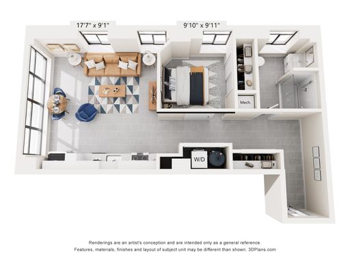 1 Bedroom 1 Bath - 698 sq. ft. – photo 1