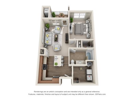 1 Bedroom 1 Bath 798 – photo 1
