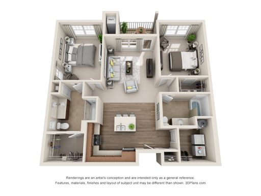 2 Bedroom 2 Bath 1214 – photo 1