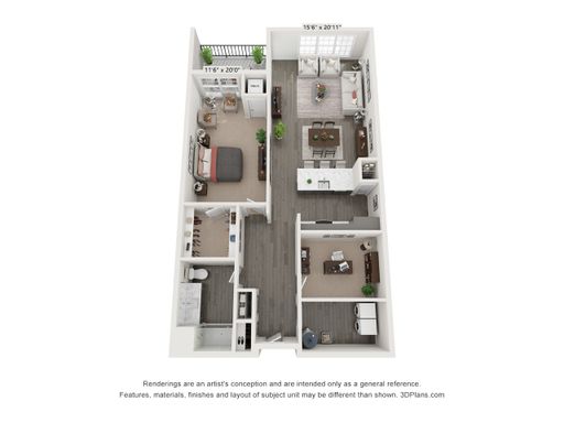 1 Bedroom 1 Bath with Den 1193 – photo 1