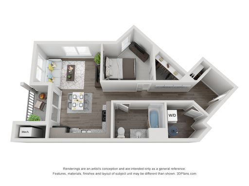 1 Bedroom 1 Bath 713 – photo 1