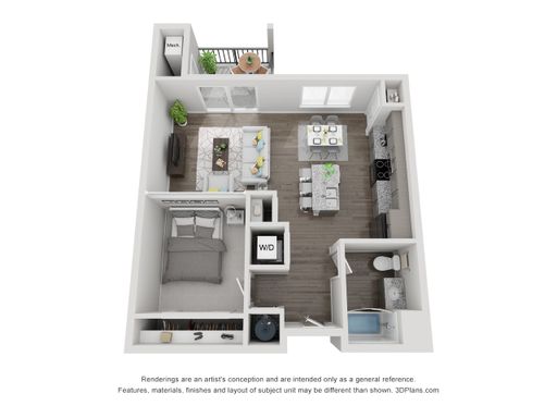 1 Bedroom 1 Bath 746 – photo 1