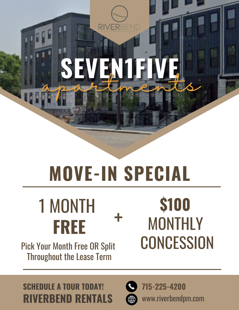 Eau Claire Apartment: 715 S Barstow St Eau Claire