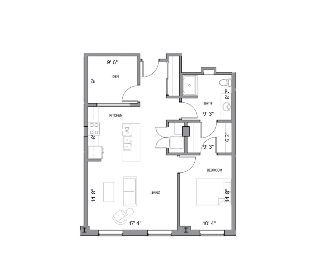 Milwaukee Apartment: 725 W Freshwater Way