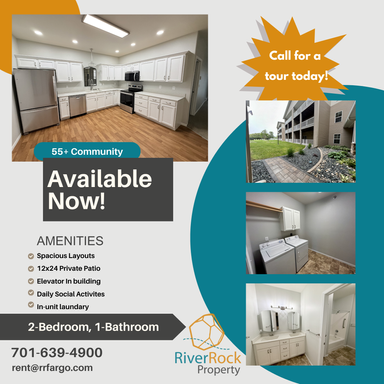 55+ Living - 2 bdrm/1 bath - Available Today ONE MONTH FREE ON 12 MONTH LEASE!! – photo 1