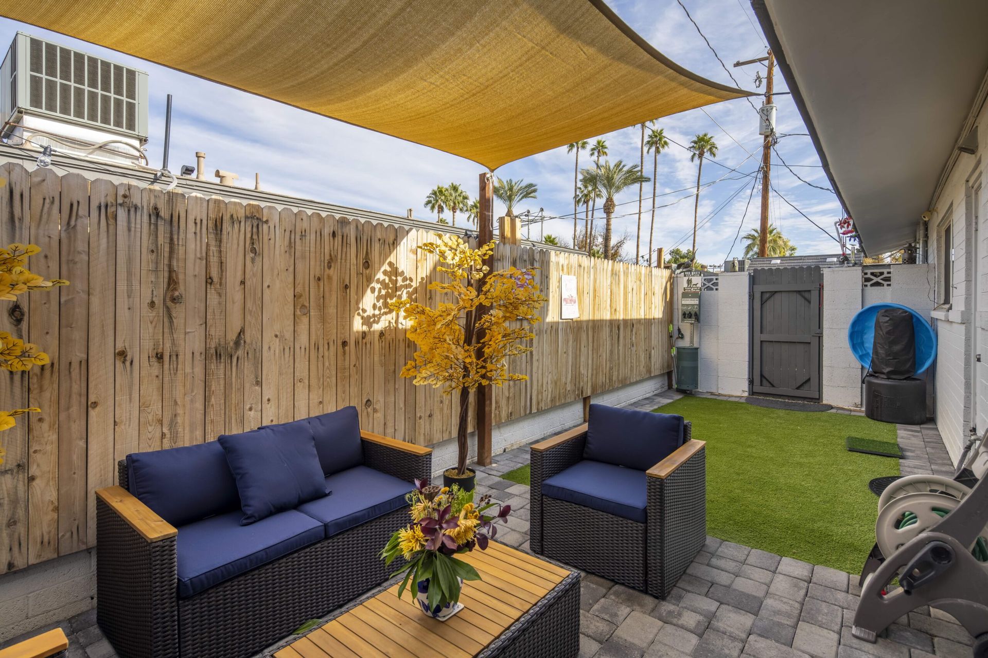 Private outdoor area shown at Urban Falls.