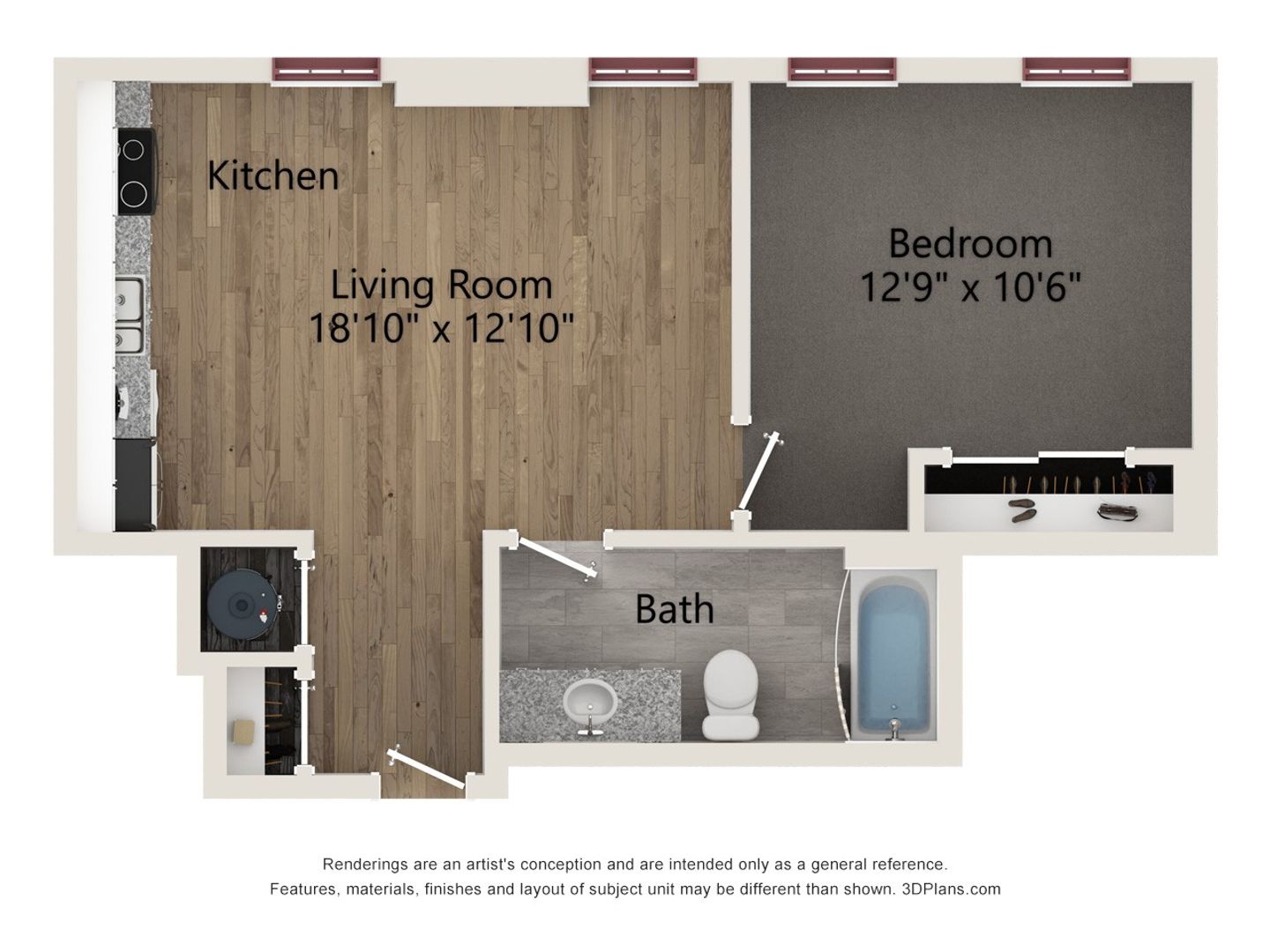 Short North! 1 Bedroom, 1 Bath