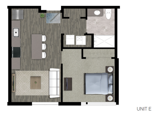 Downtown 1 bedroom, 1 bath High Rise! – photo 1