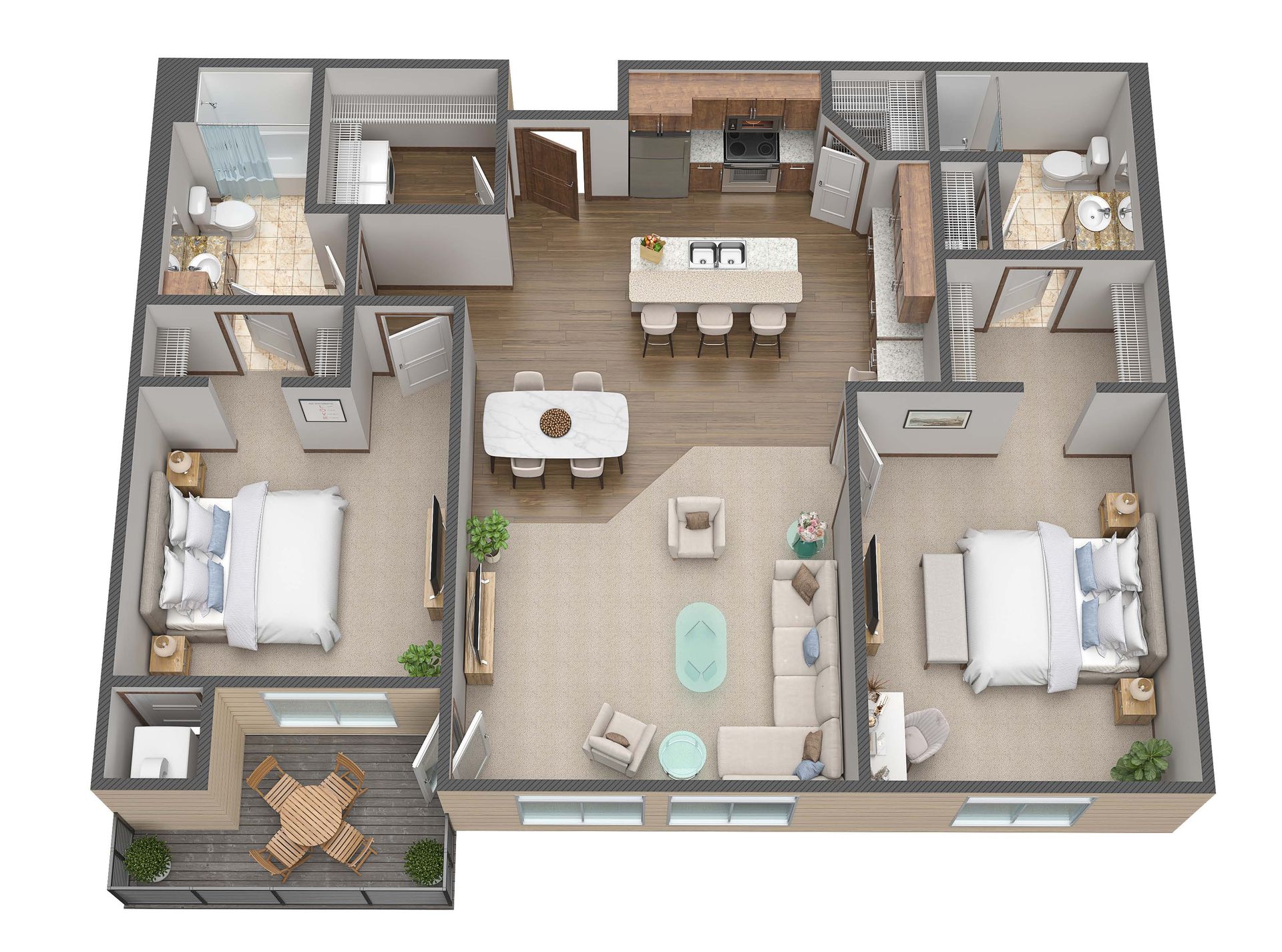 Fargo Apartment: 4400/ 4420 Calico Dr S