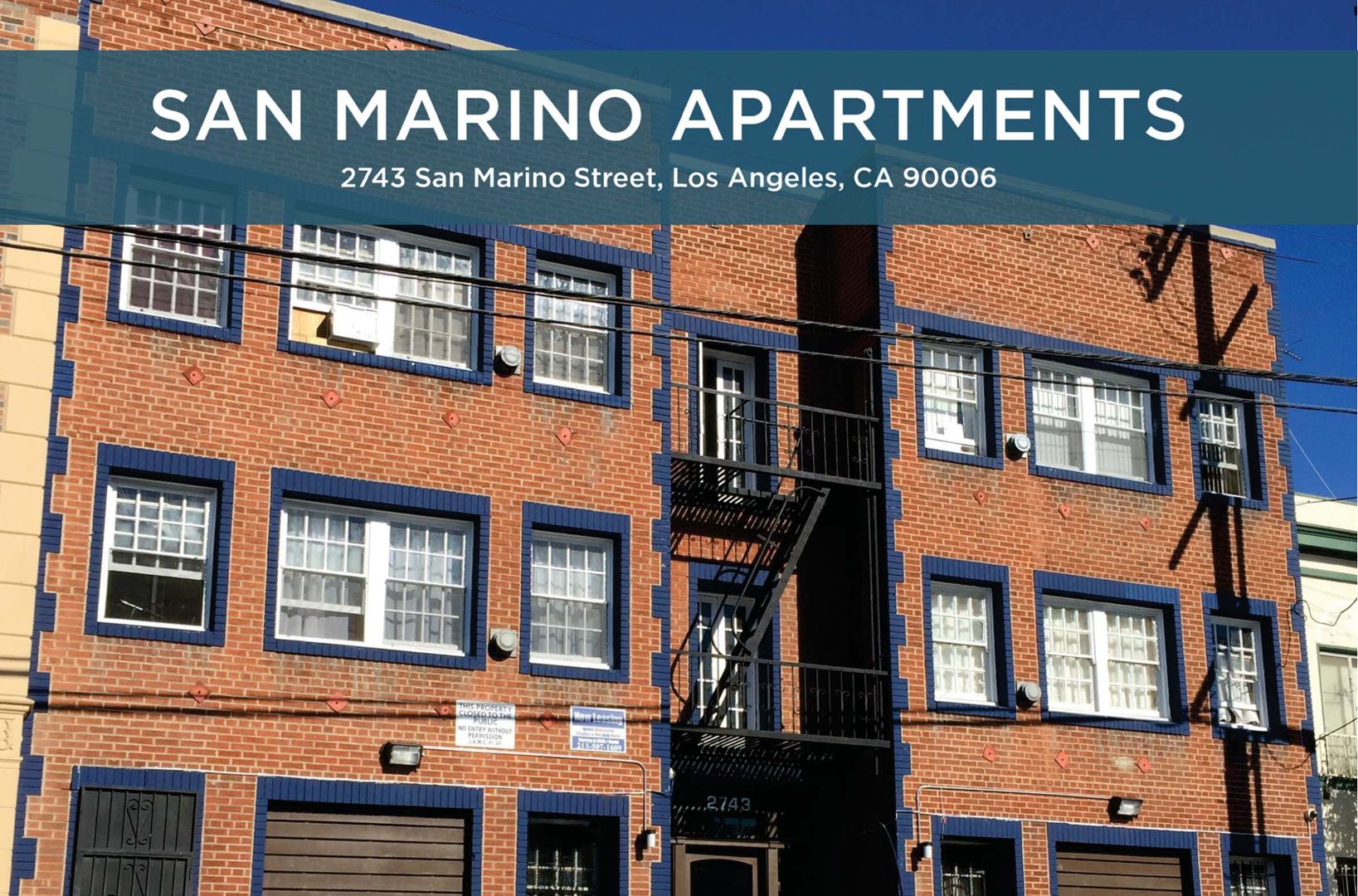 Los Angeles Apartment: 2743 San Marino Street