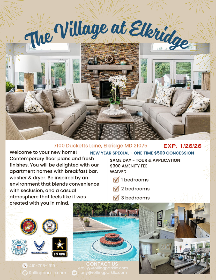 Elkridge Apartment: 7050-7136 Ducketts Lane