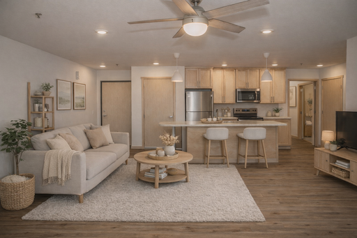Spacious 1 bed apartments