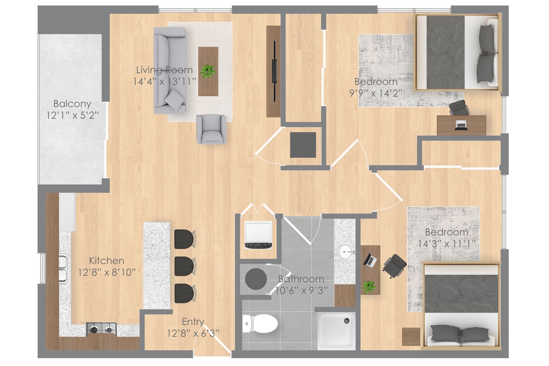 Champaign Apartment: 408 S. Prairie St.