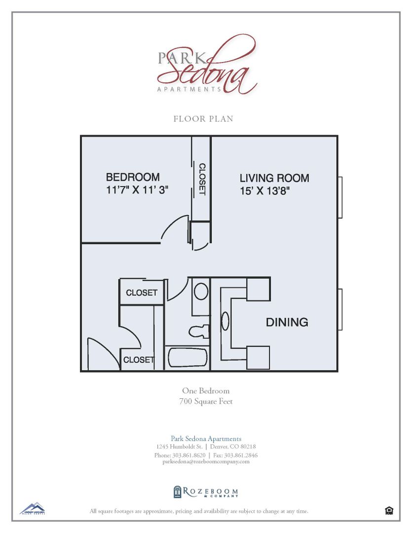 Denver Apartment: 1245 N Humboldt St.