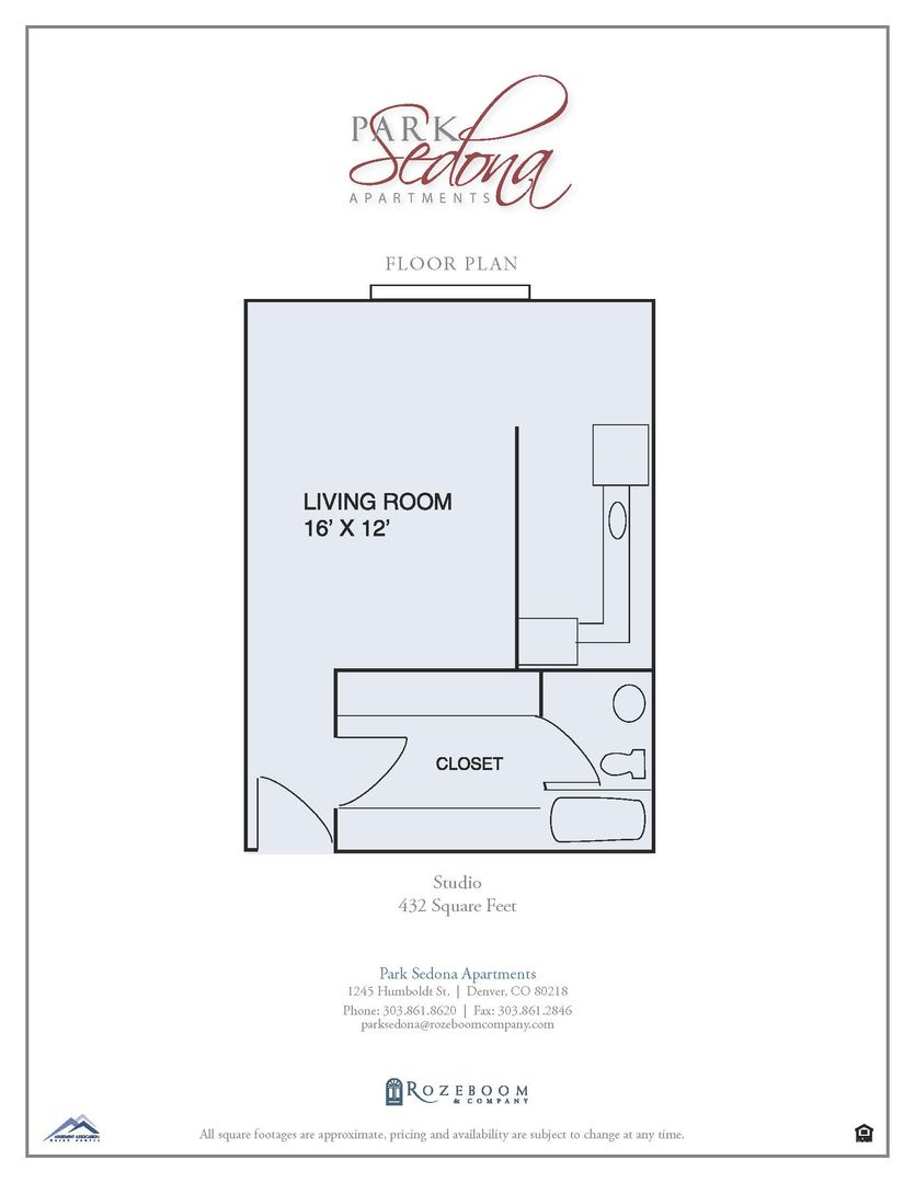 Denver Apartment: 1245 N Humboldt St.