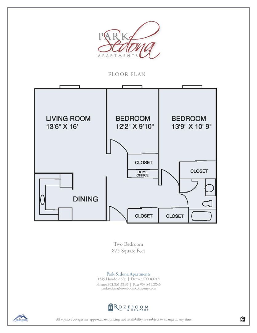 Denver Apartment: 1245 N Humboldt St.