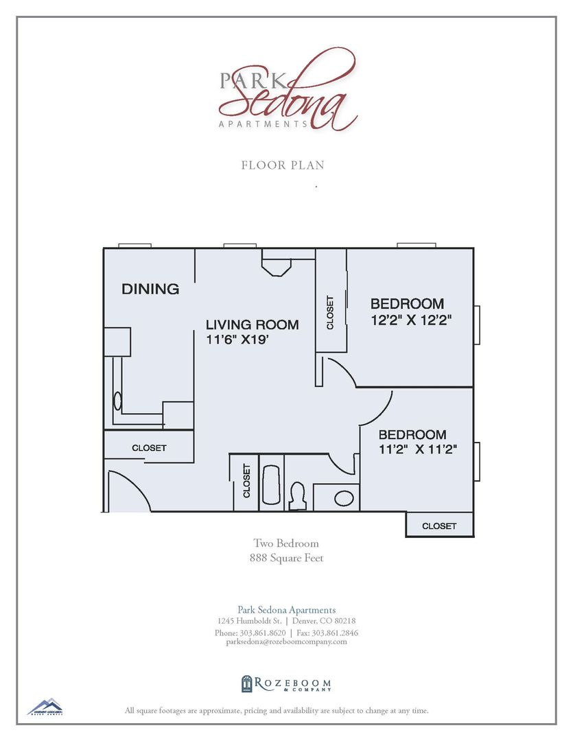 Denver Apartment: 1245 N Humboldt St.