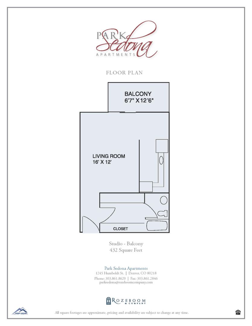 Denver Apartment: 1245 N Humboldt St.