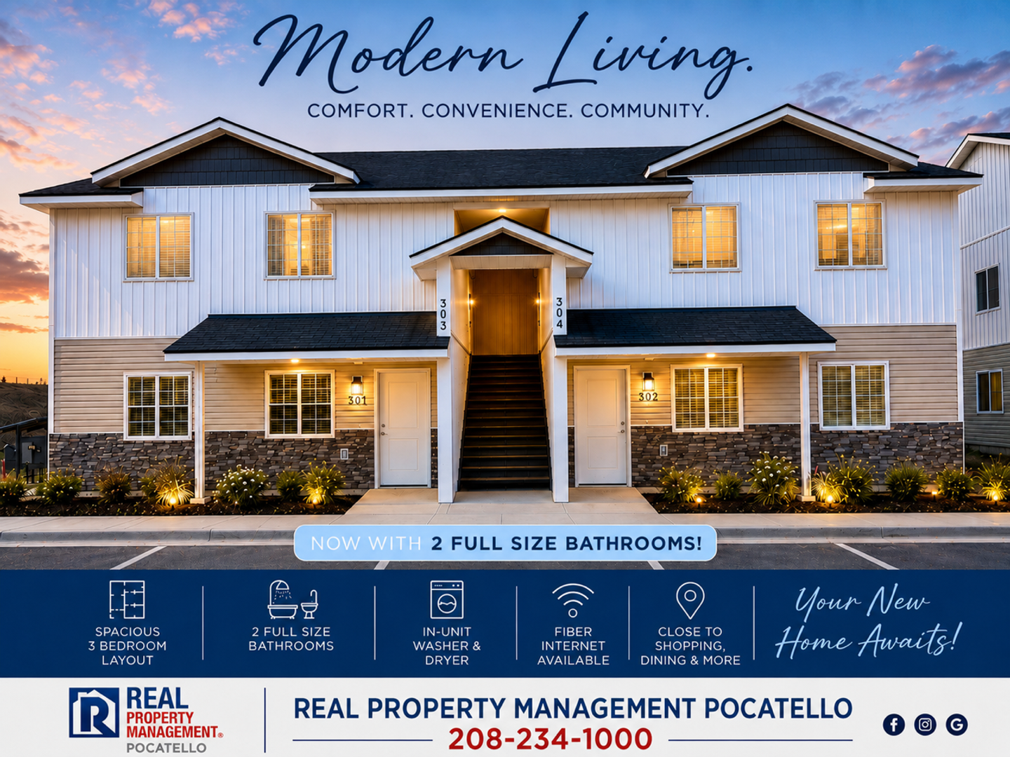 Pocatello Apartment: 1309 Fairgrounds Rd. Bld #3
