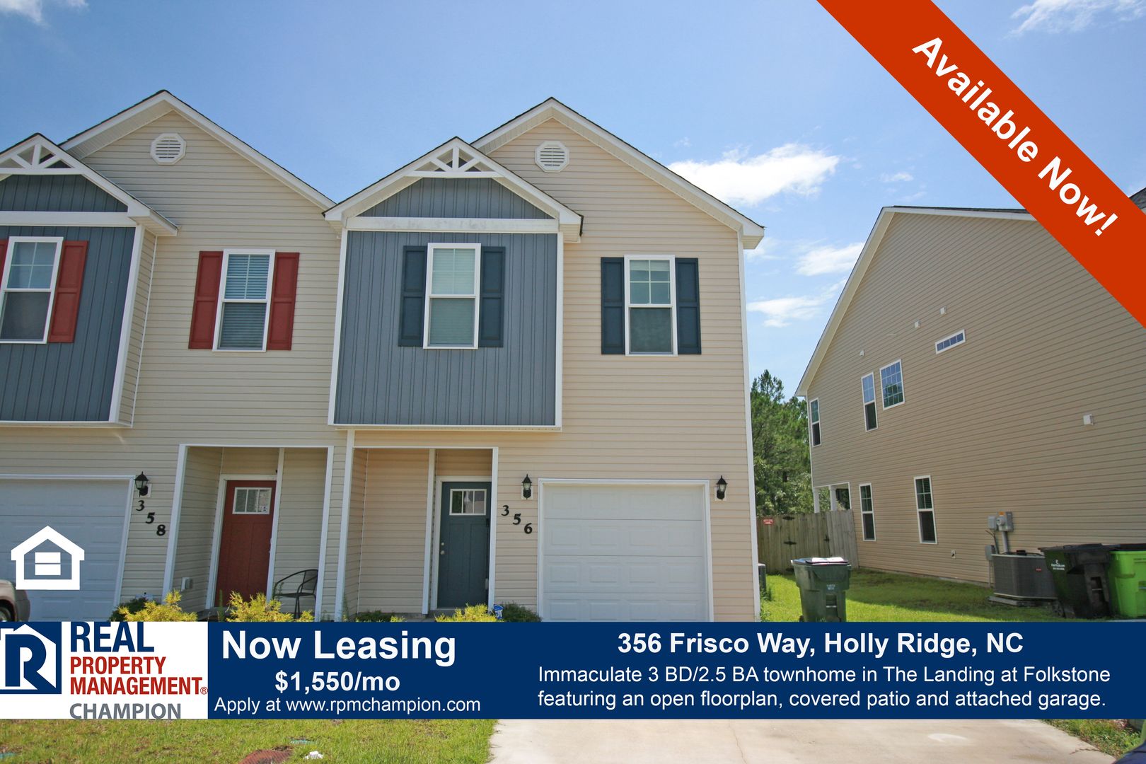 Holly Ridge Townhome: 356 Frisco Way