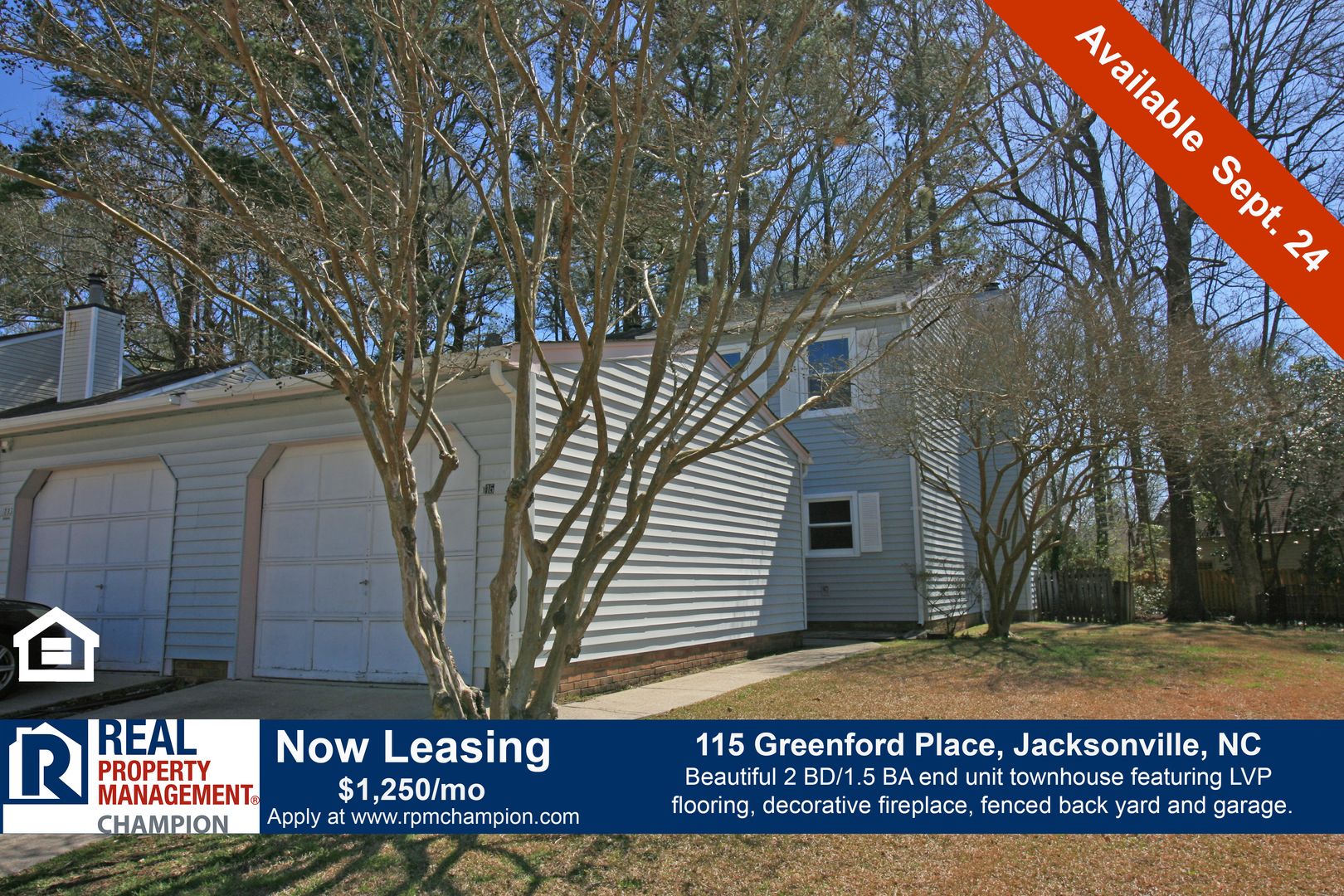 Jacksonville Townhome: 115 Greenford Place