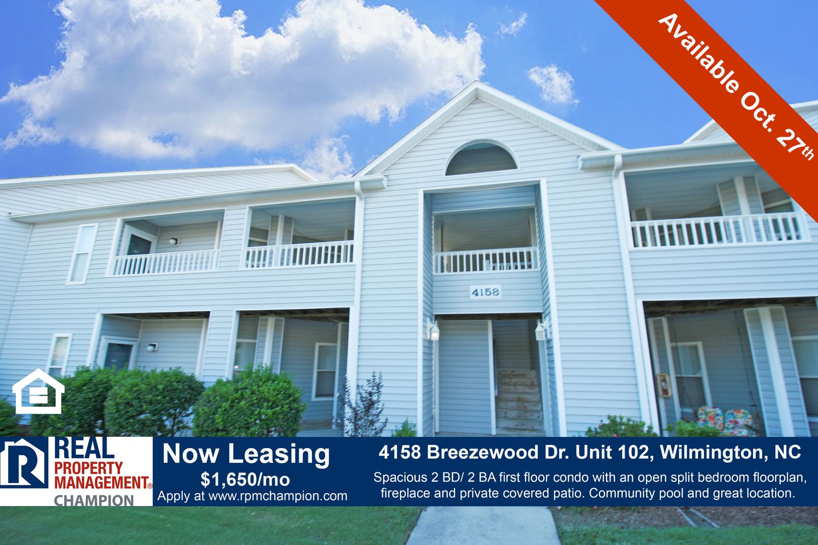 Wilmington House: 4158 Breezewood Drive, Unit 102